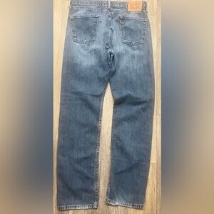 Levi's Men's 514 Straight Blue Jeans size 34 x 34 red tab